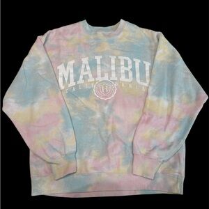 Hollister Pastel Tie-Dye Crewneck Sweater